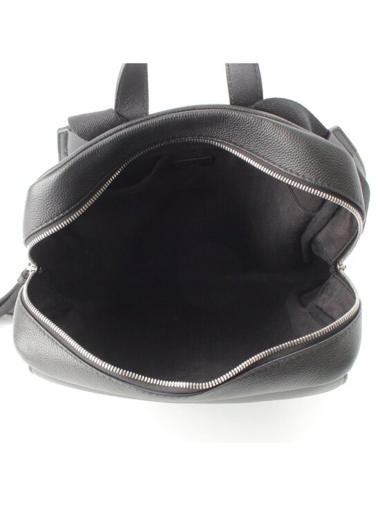 Loewe Military Leather Anagram Silver Backpack Black main image 9